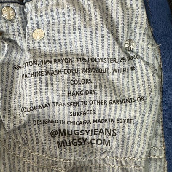 Mugsy Hamms Jeans Mens 31x29 Blue Stretch Straight Fit Denim Pants Casual Adult - Picture 4 of 11